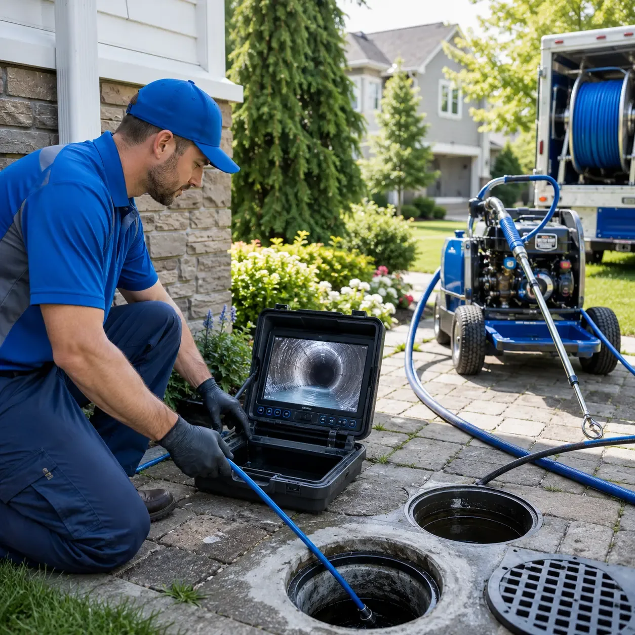 Outdoor drain cleaning professionals serving Roaring Springs, TX